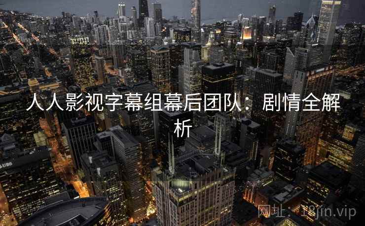 人人影视字幕组幕后团队：剧情全解析